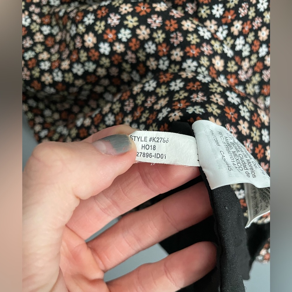 Madewell Button-Down Cami in Petite Blooms Womens Size 0 - Picture 4 of 5